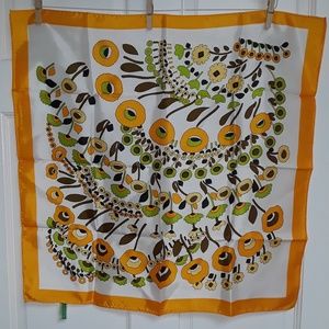 Vintage Handkerchief 100% Acetate Twill